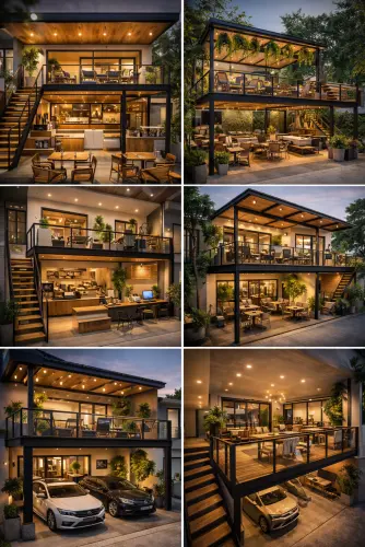 Mezannine Cafe Modern di Duren Sawit